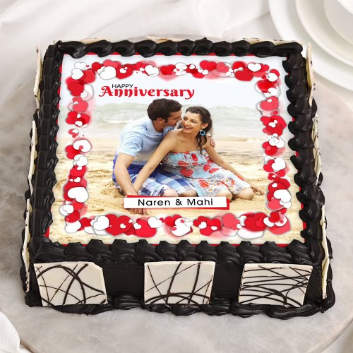 Anniversary Photo Cake