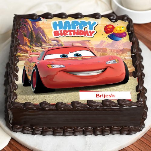 Car Birthday Poster Cake